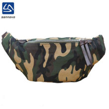 Camo Fanny Pack with adjustable leather Belt ,Large Capacity Camouflage Waist Bag Packs